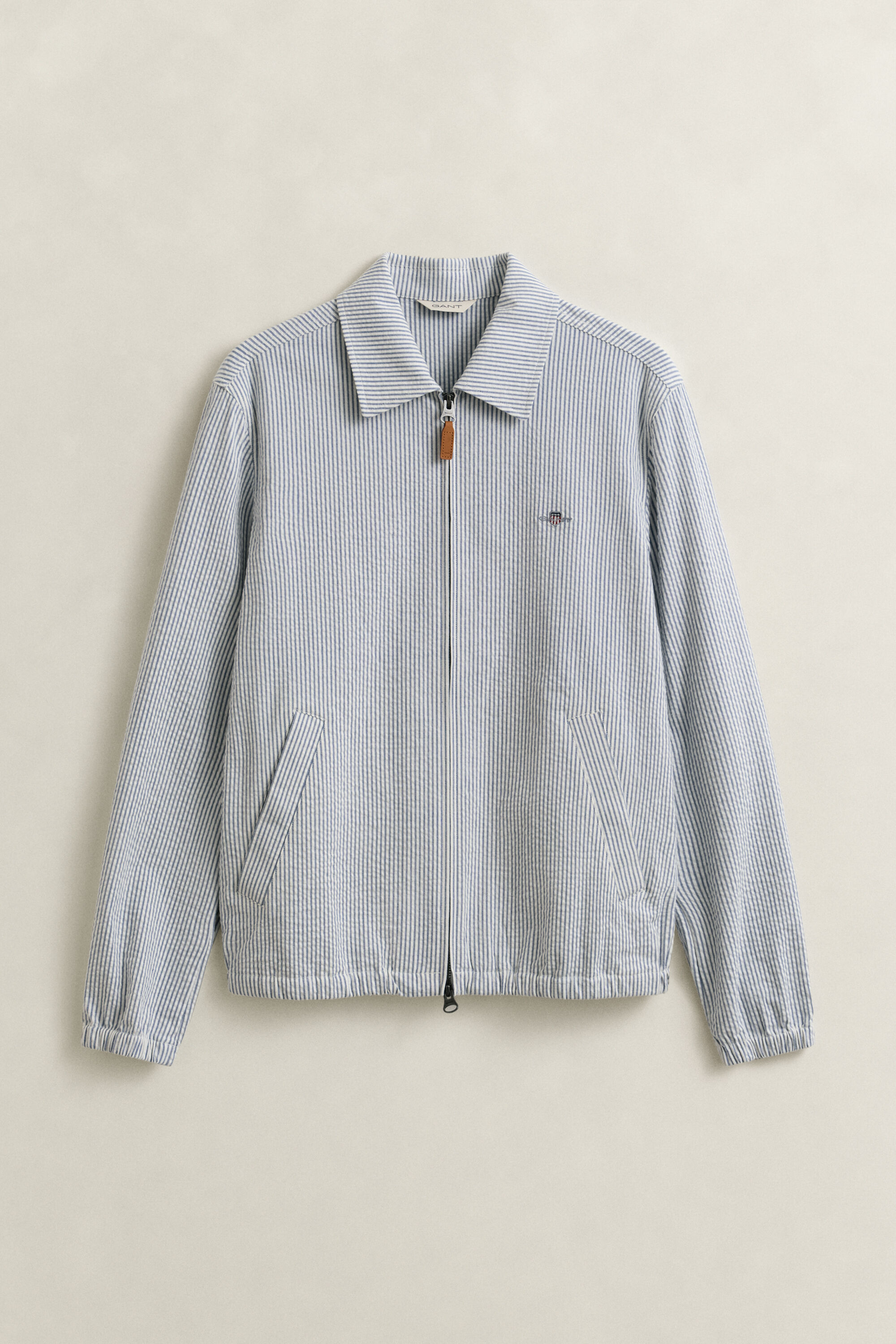 Giacca Windcheater in seersucker