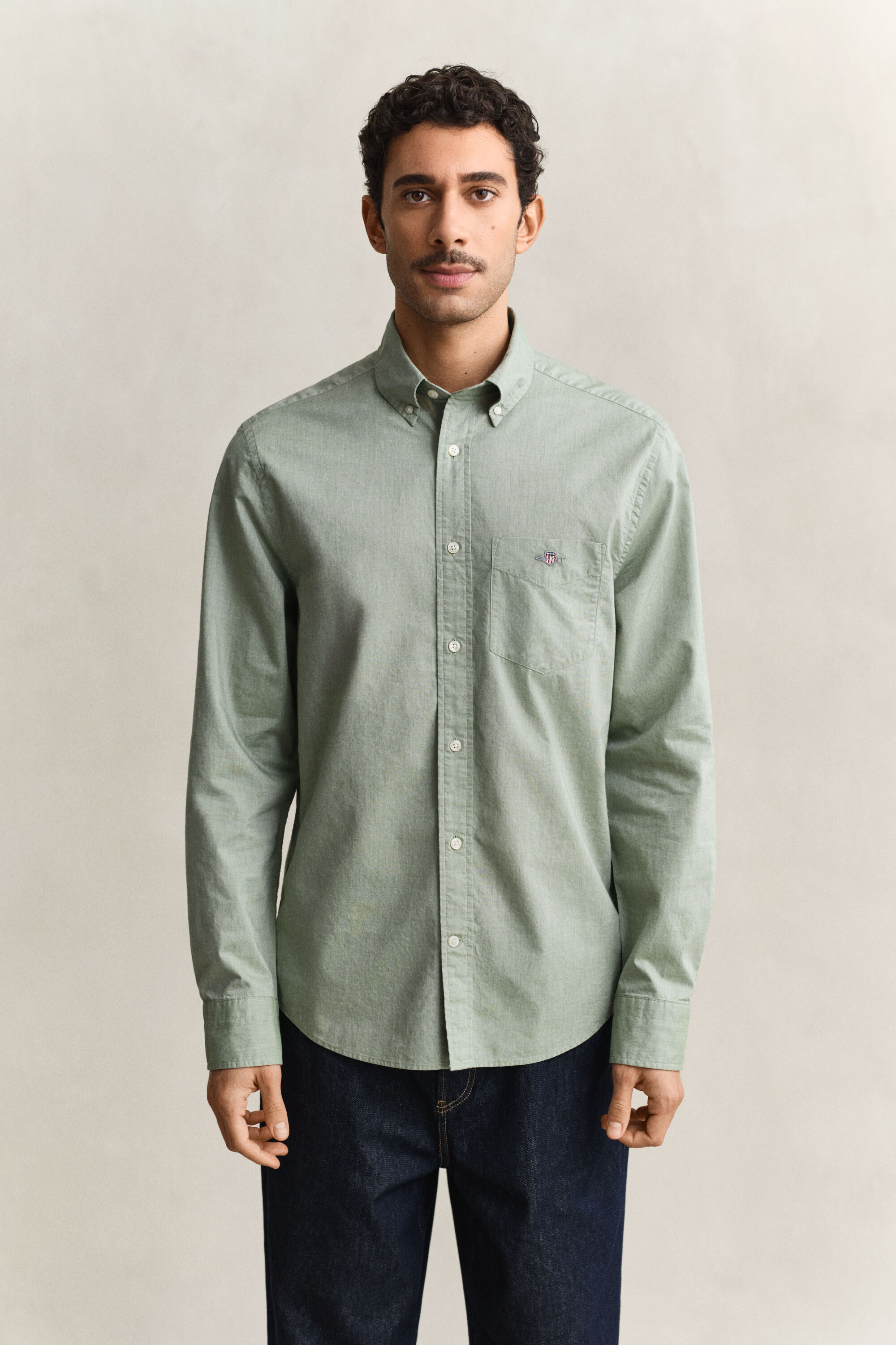 Camicia classica in popeline regular fit