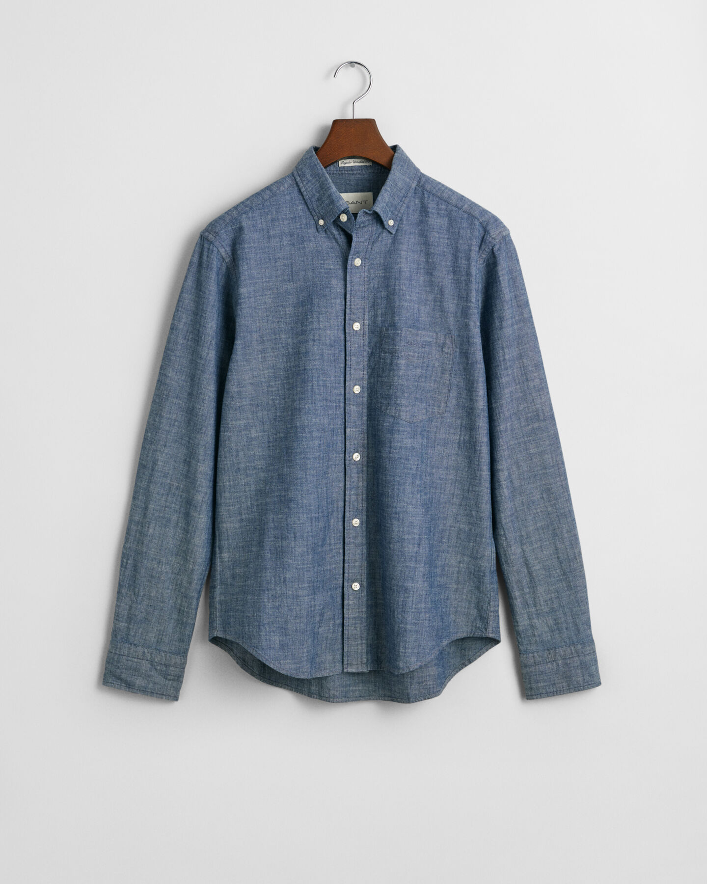 Camicia indaco in chambray regular fit