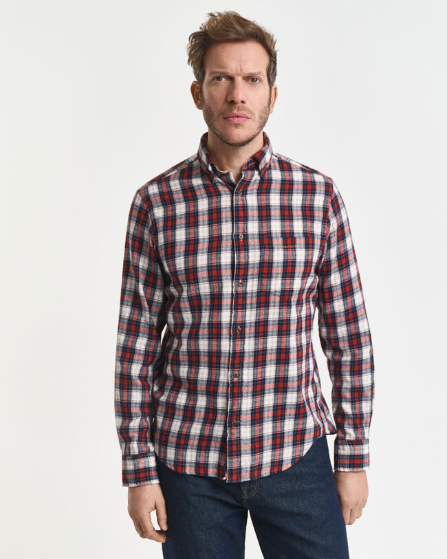 Camicia in flanella a quadri Windblown regular fit