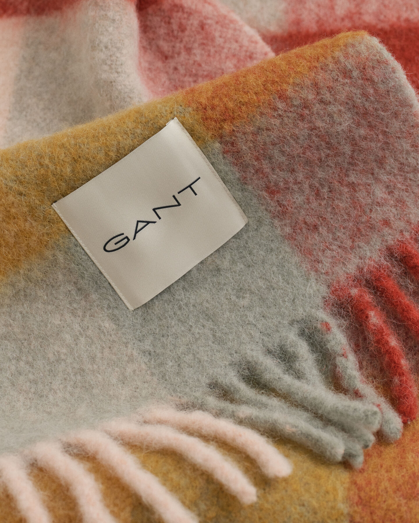 Sciarpa a quadri in misto lana d’alpaca