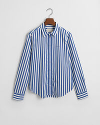 Camicia in popeline a righe larghe regular fit