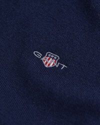 Maglia a collo alto in lana e cotone