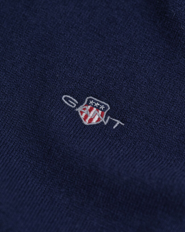 Maglia a collo alto in lana e cotone