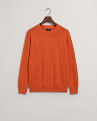 Maglia girocollo in cotone flamme