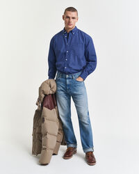 Camicia oversize in popeline a quadri