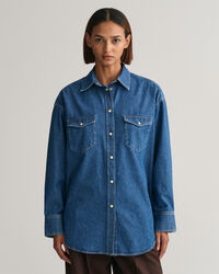 Camicia in denim oversize