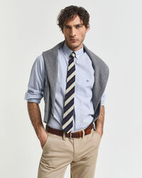 Classica camicia in popeline a quadri regular fit