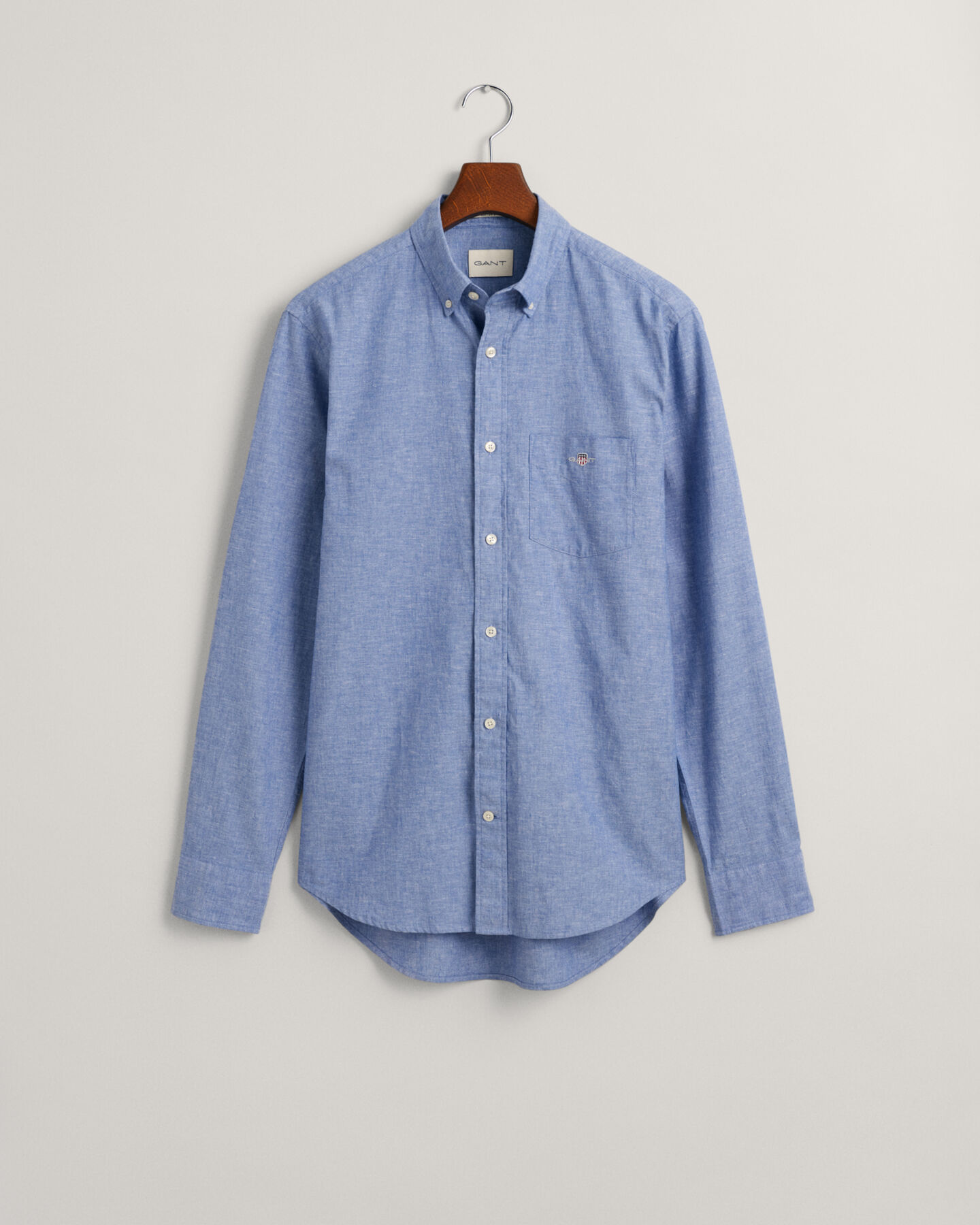 Camicia in lino-cotone regular fit