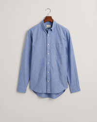 Camicia in lino-cotone regular fit