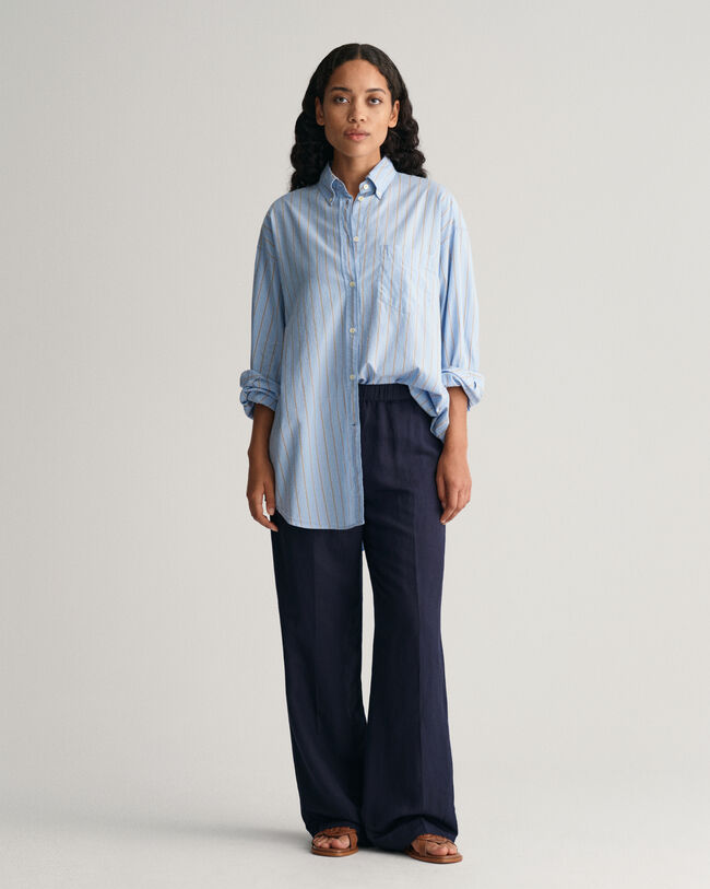 Pantaloni Pull-on in misto lino relaxed fit
