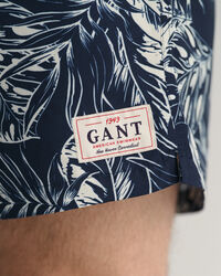 Pantaloncini da bagno con stampa Tropical Leaves Classic Fit