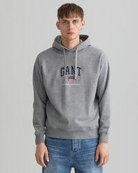 Felpa Retro Shield con cappuccio