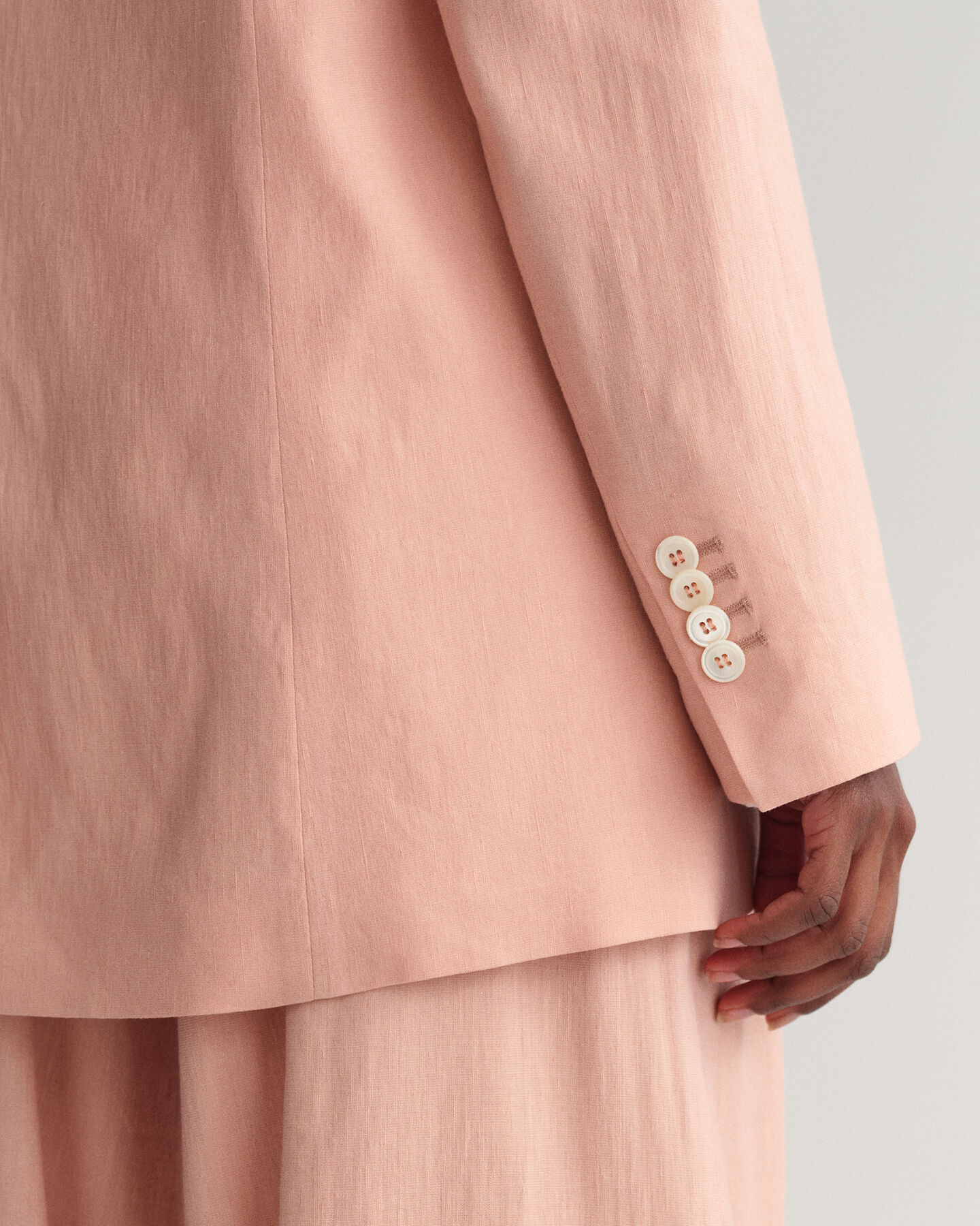 Blazer di lino elasticizzato regular fit