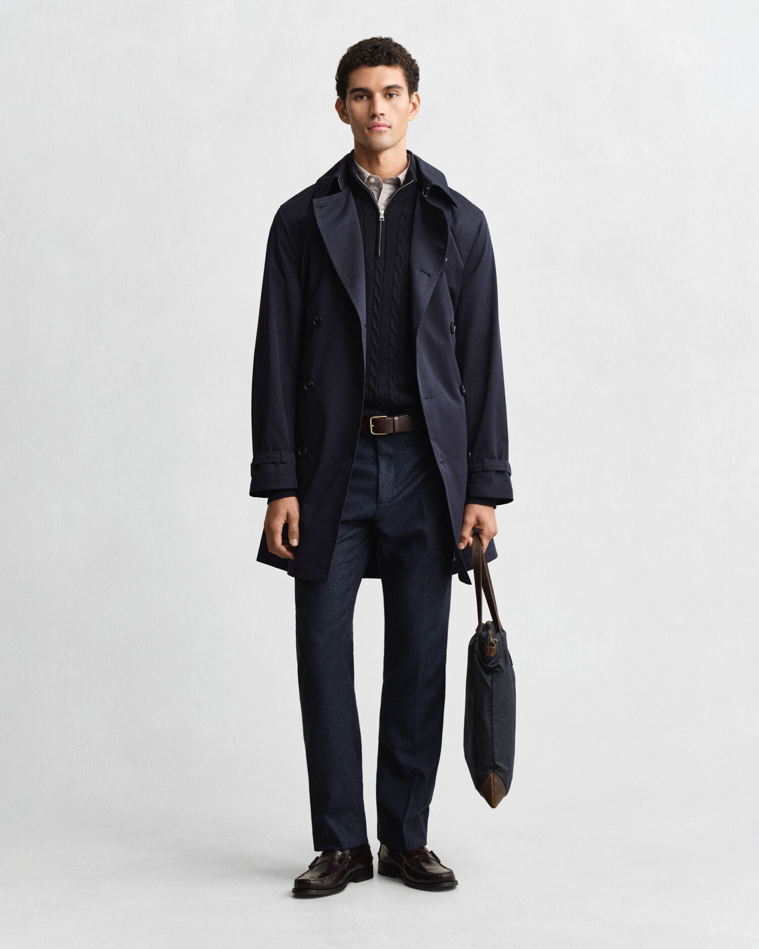 Trench in misto cotone