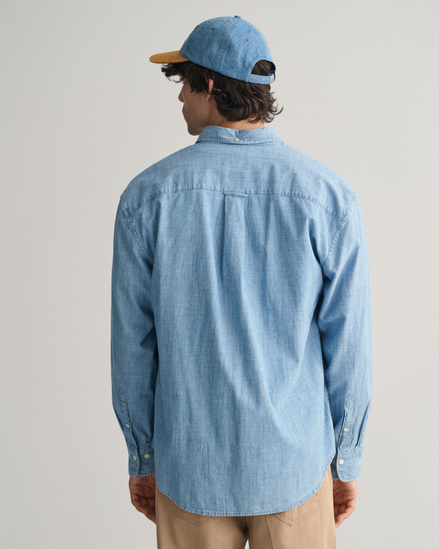 Camicia in chambray relaxed fit