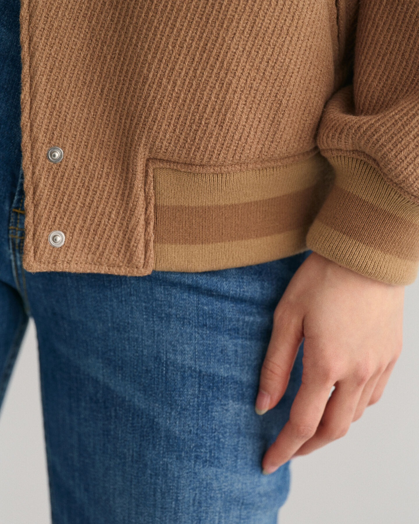 GANT Varsity Jacket in twill di lana