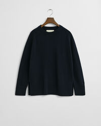 Maglia girocollo in morbida lana misto cashmere
