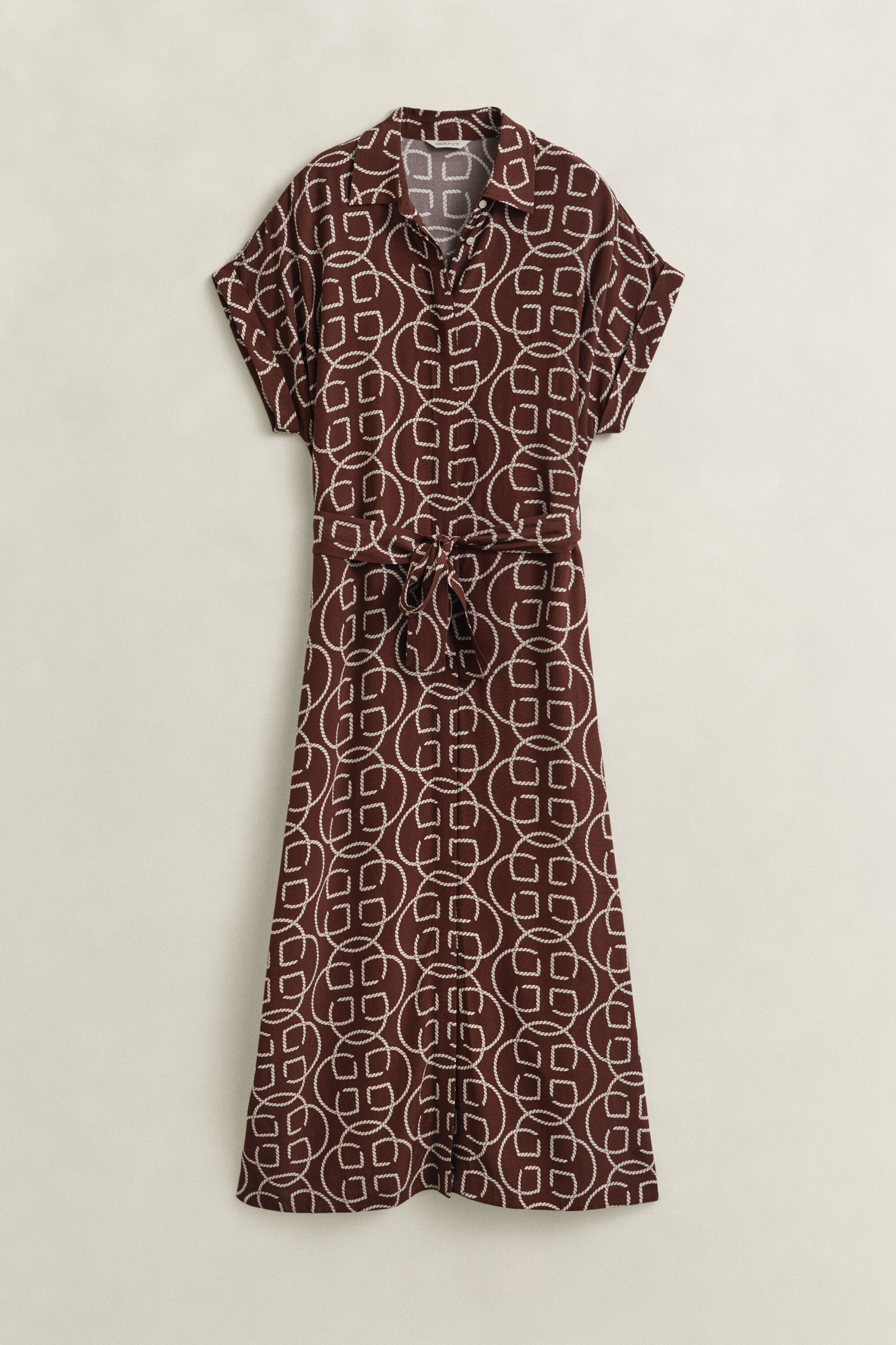 Abito Monogram con maniche ad aletta