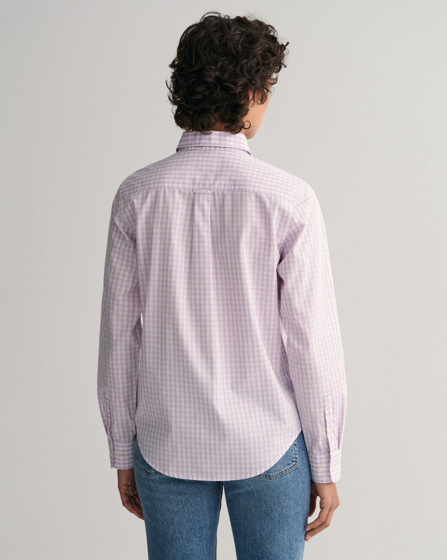 Camicia in broadcloth a quadri percalle regular fit