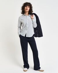 Camicia classica in popeline a righe regular fit