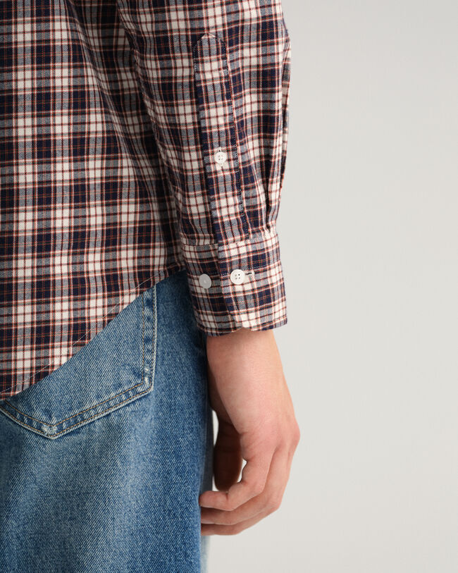 Camicia a quadri in flanella regular fit