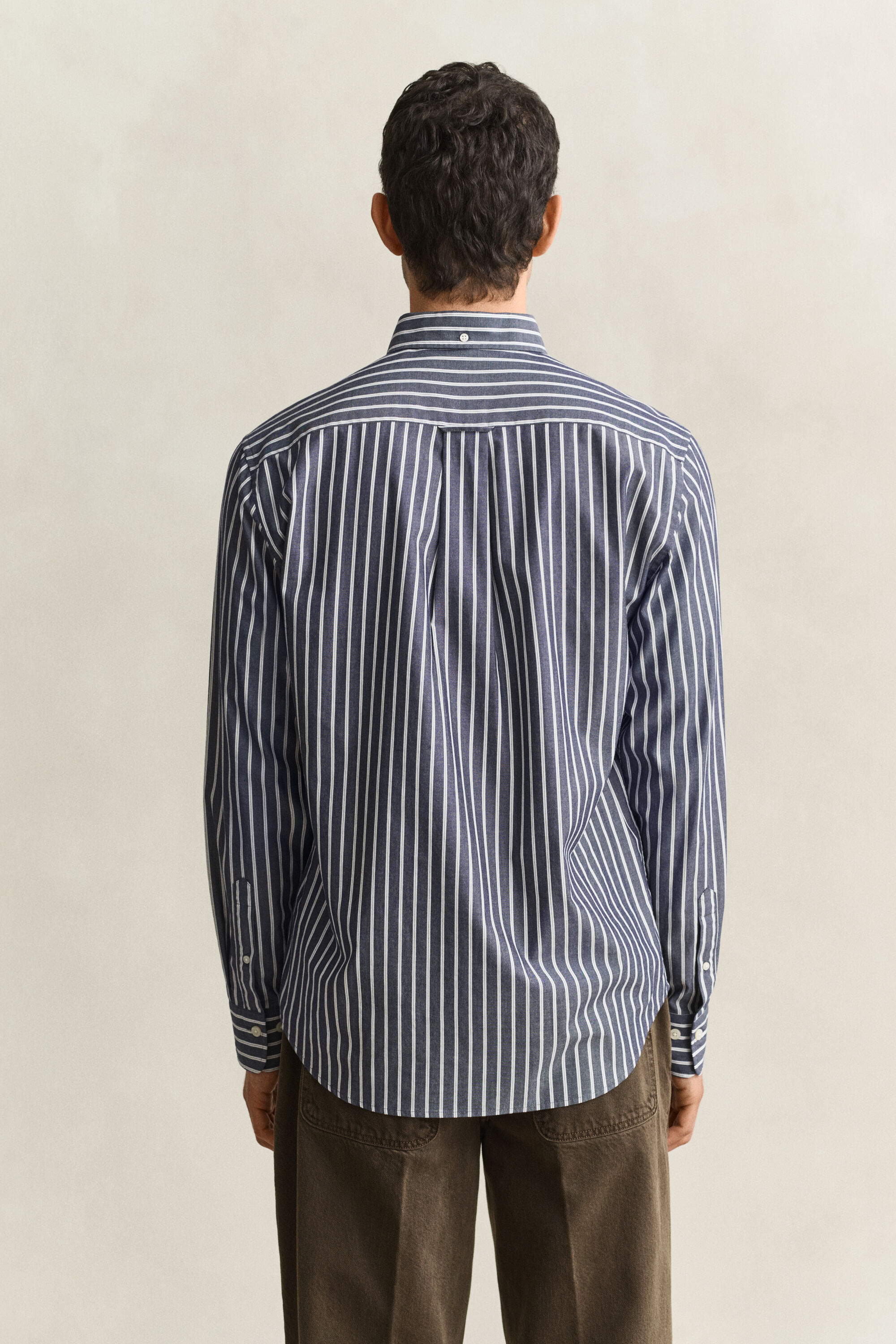 Camicia in popeline a righe
