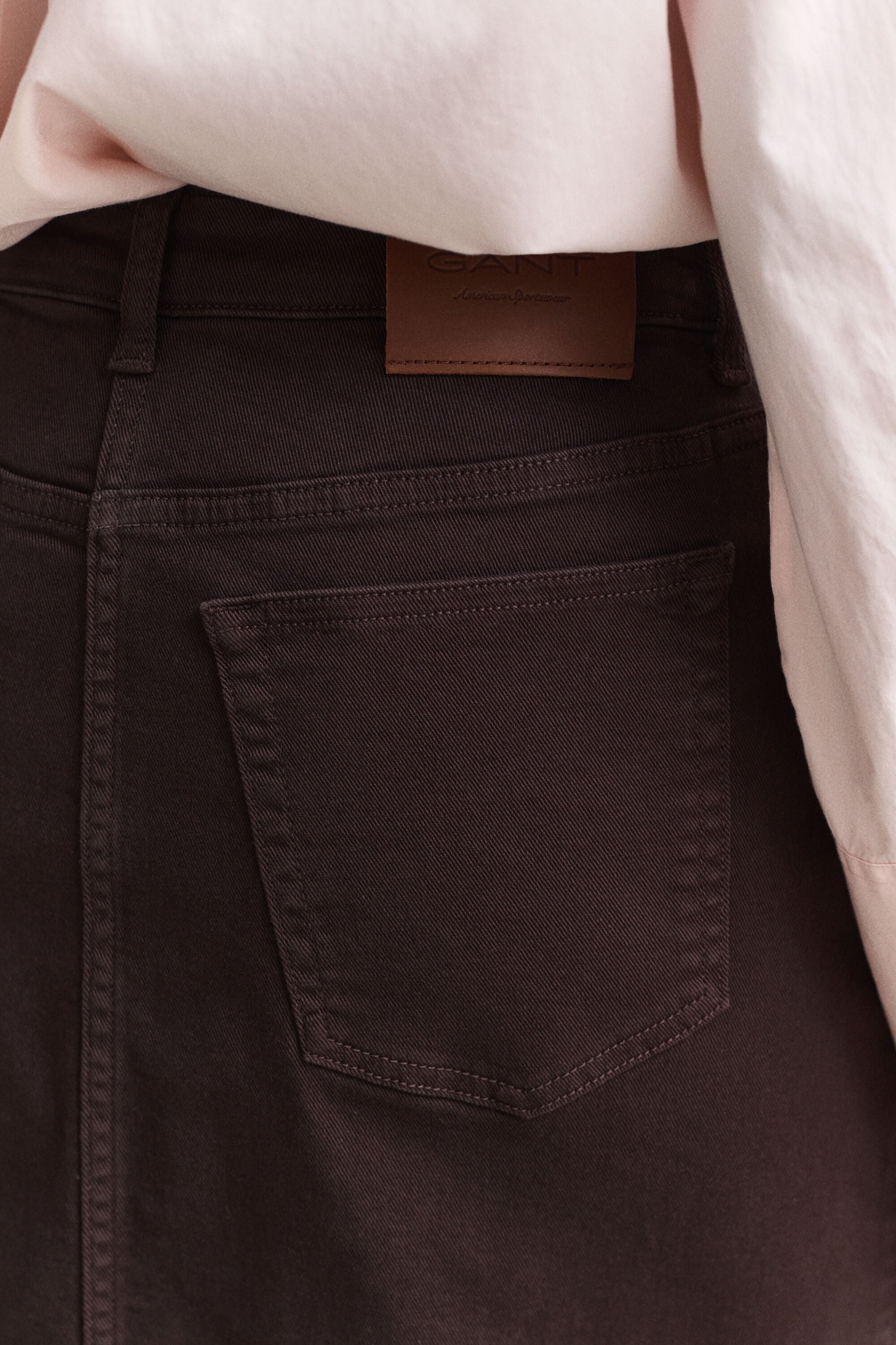 Gonna longuette in twill