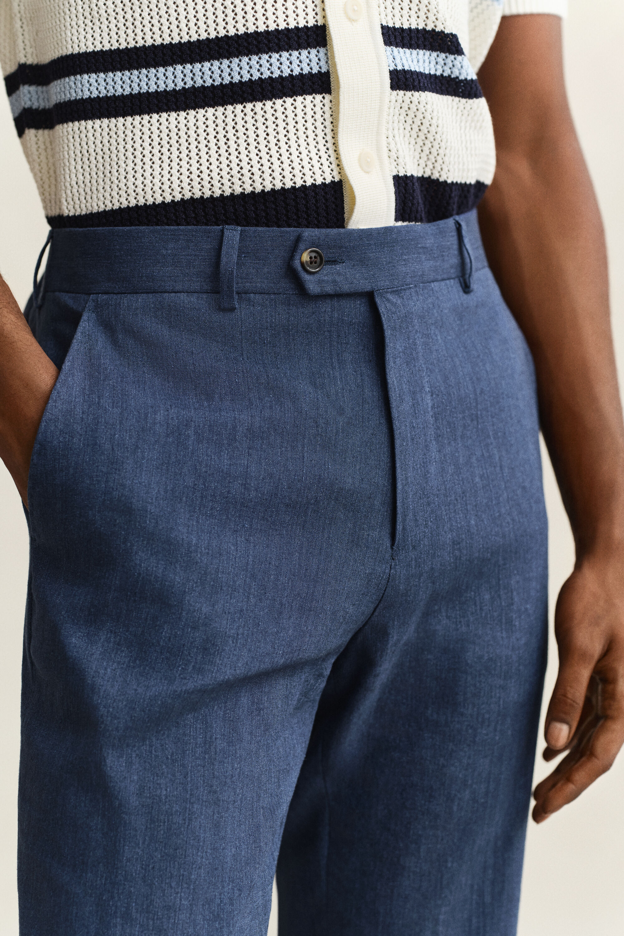 Pantaloni eleganti in misto lino