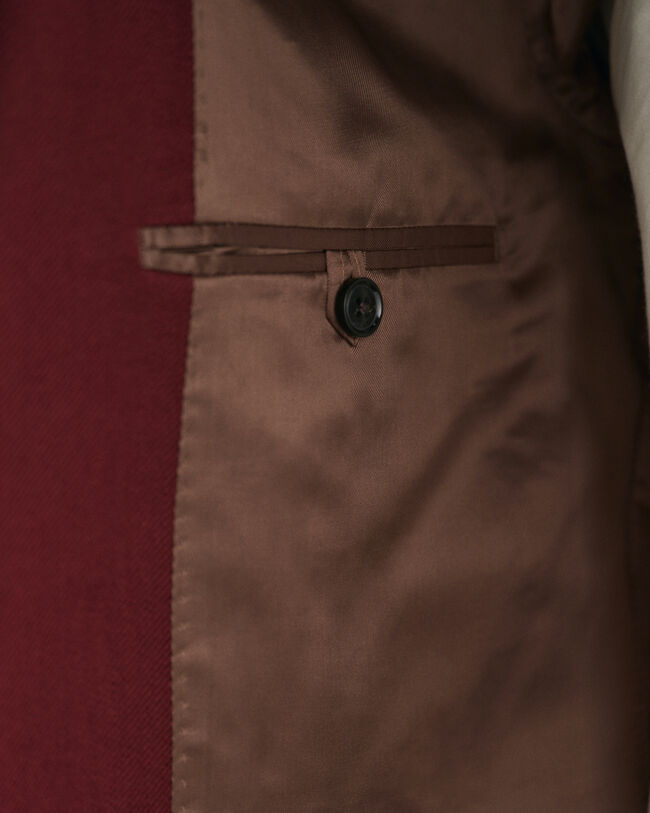 Blazer da abito in lana e twill oversize