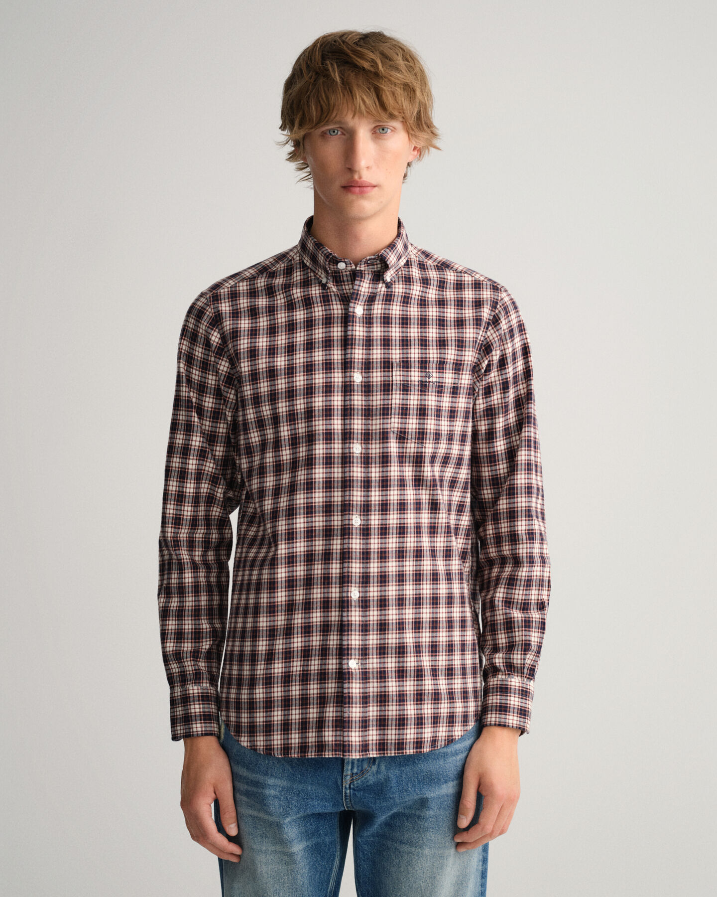 Camicia a quadri in flanella regular fit
