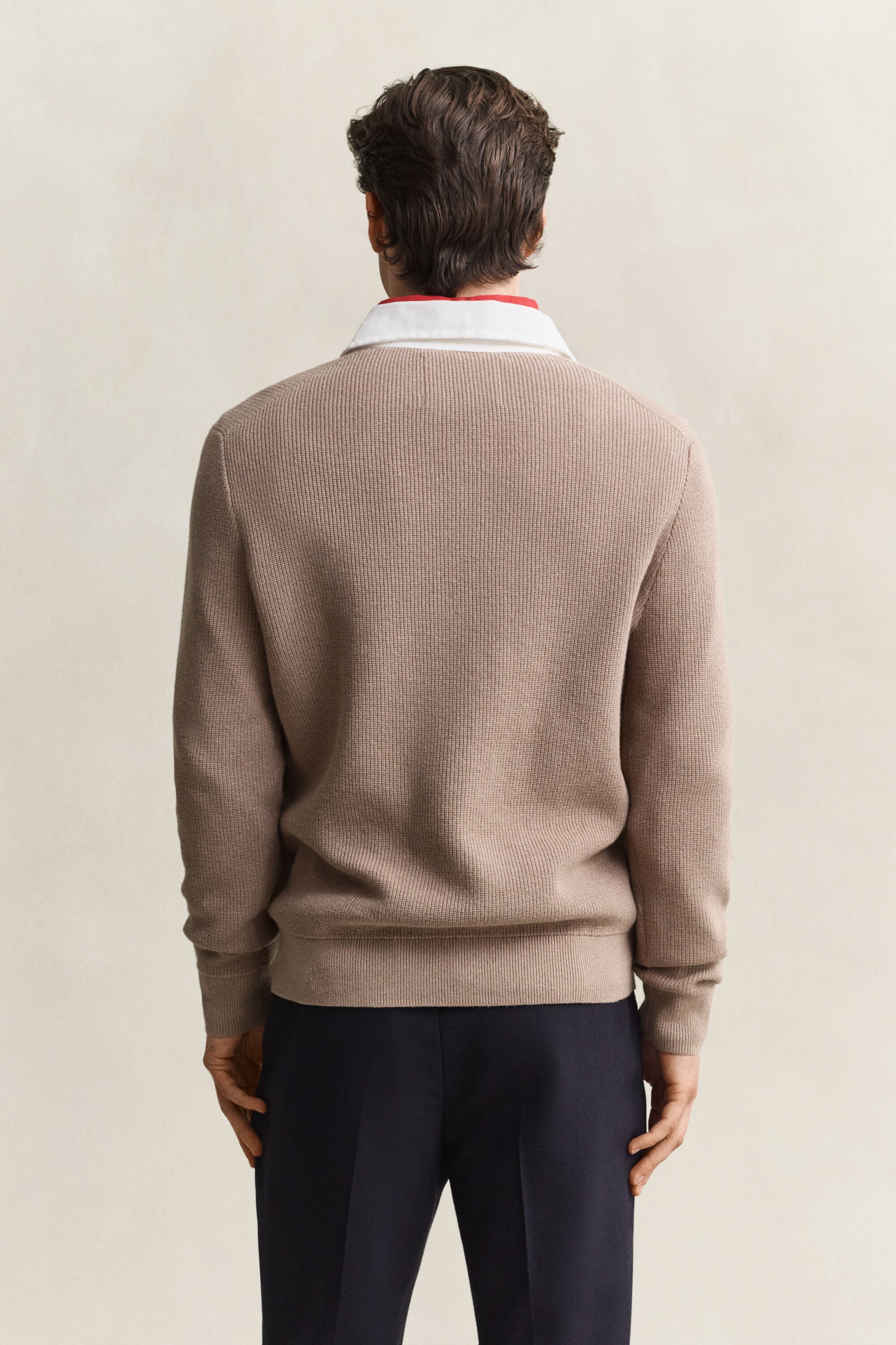 Rugger in cotone e lana merino