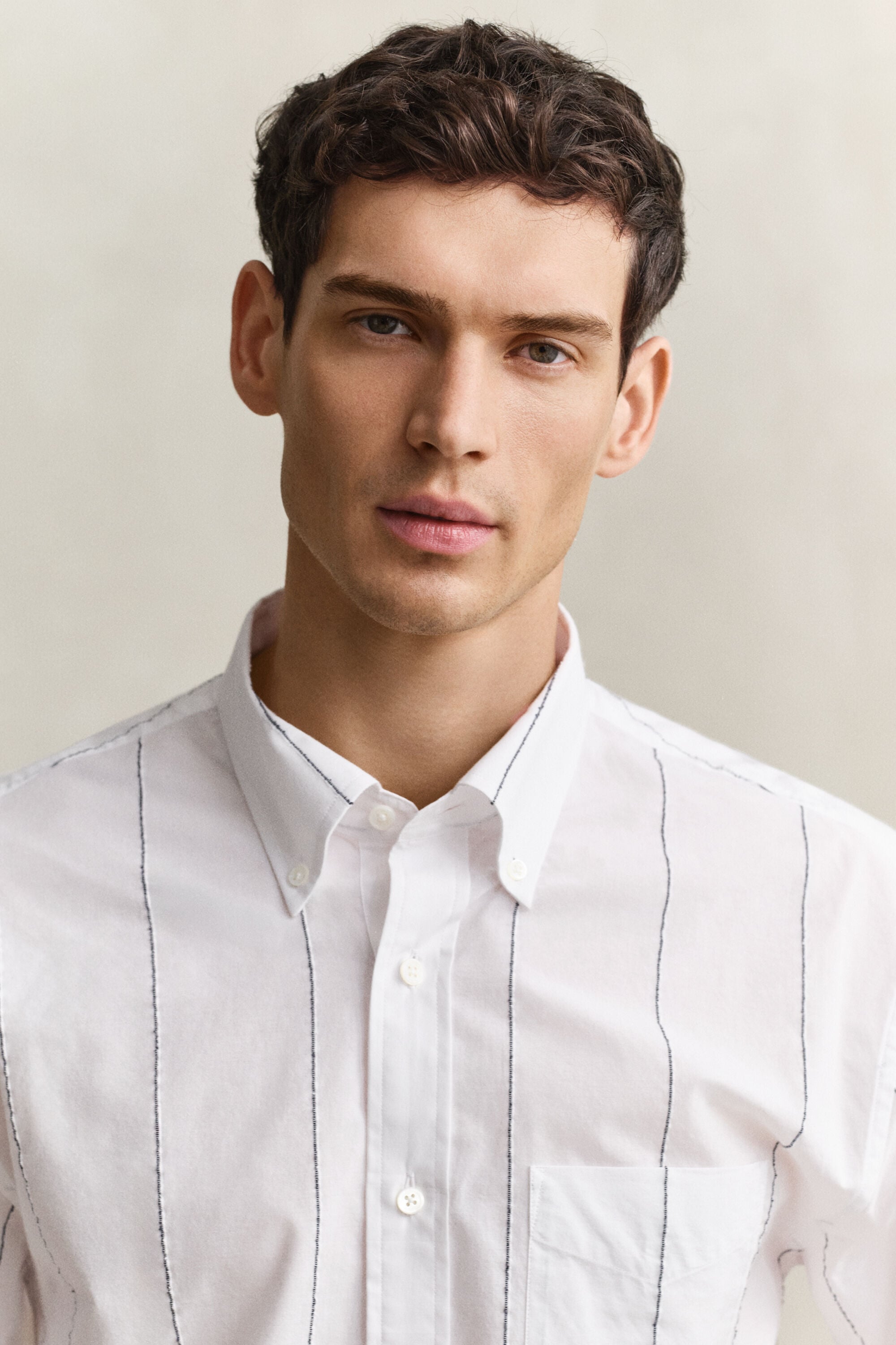 Camicia in ciniglia testurizzata