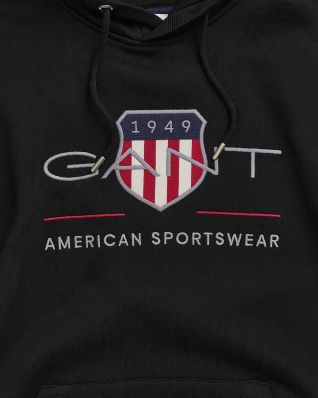 Felpa Archive Shield con cappuccio