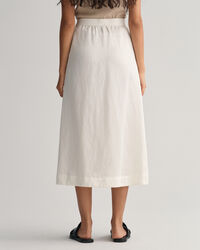 Gonna midi in lino-viscosa