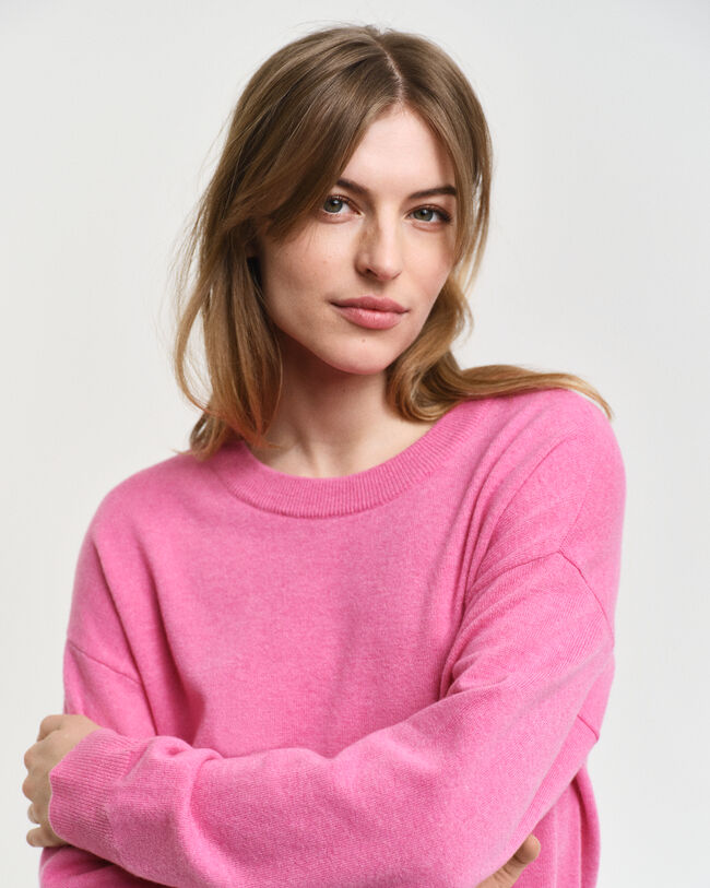 Maglia girocollo in finissima lana d’agnello