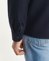 Camicia giacca in misto lana regular fit