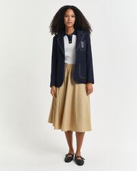 Rugger a maniche corte a coste a contrasto