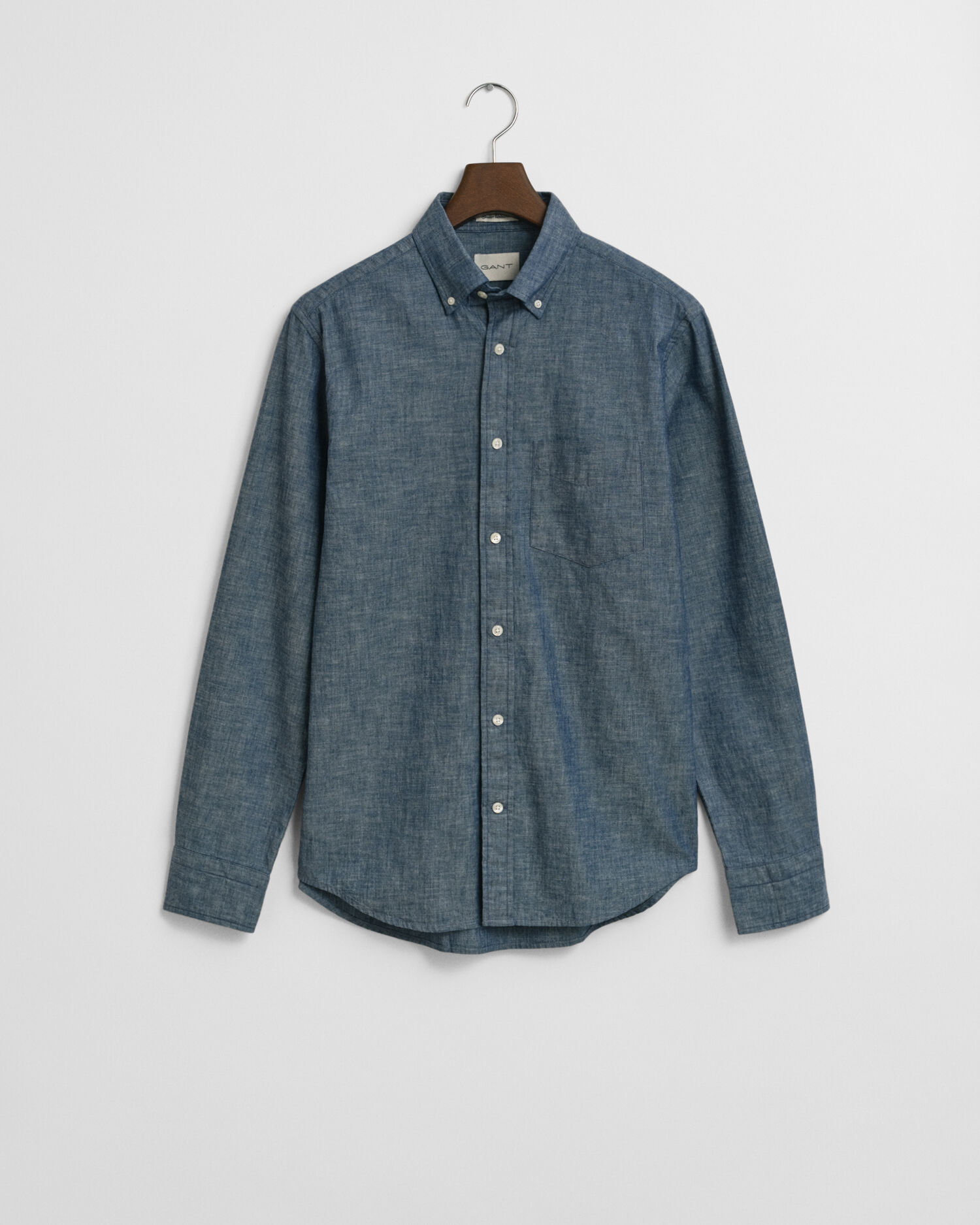 Camicia indaco in chambray regular fit