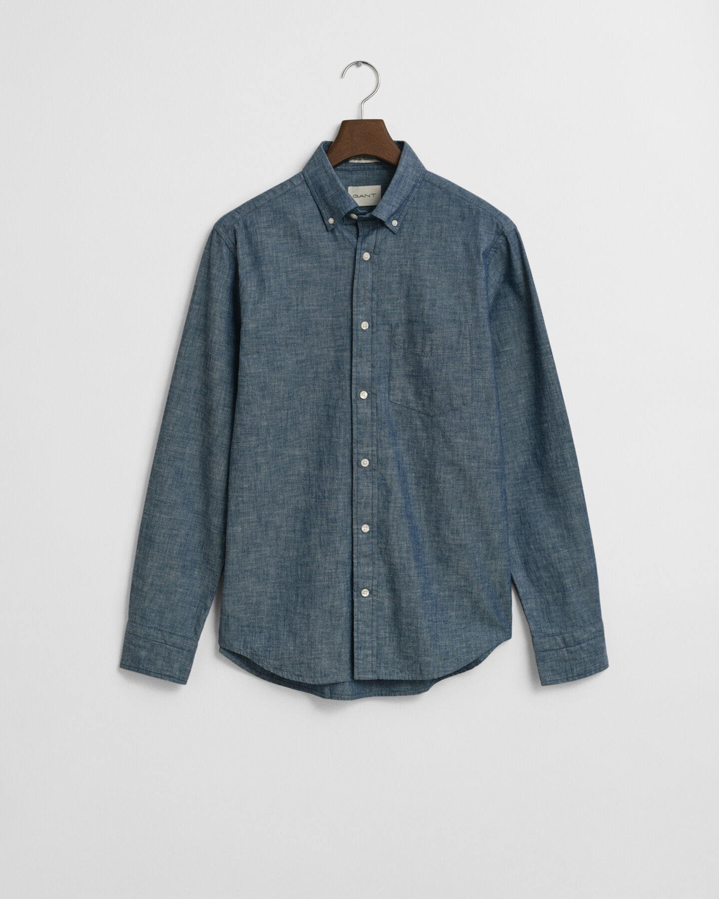 Camicia indaco in chambray regular fit