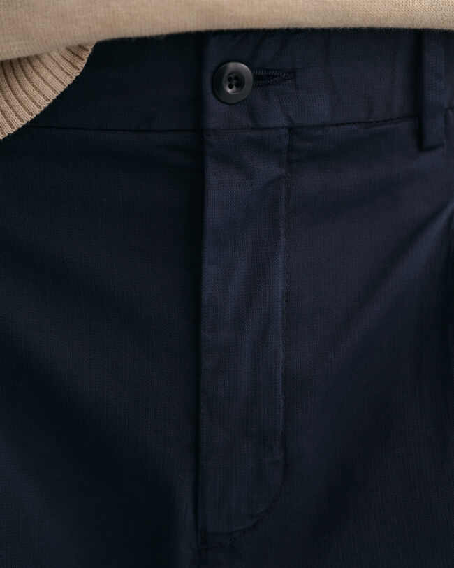 Pantaloni da abito affusolati in cotone relaxed fit