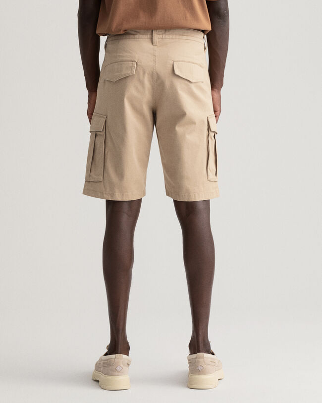 Pantaloncini cargo in twill relaxed fit