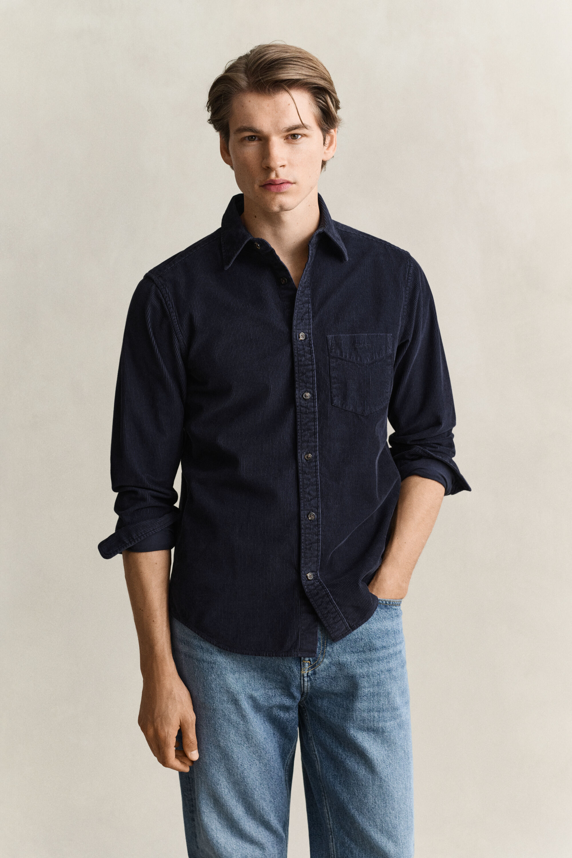 Camicia in velluto a coste