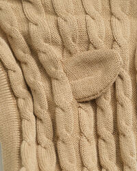 Cardigan in maglia di cotone a trecce Baby