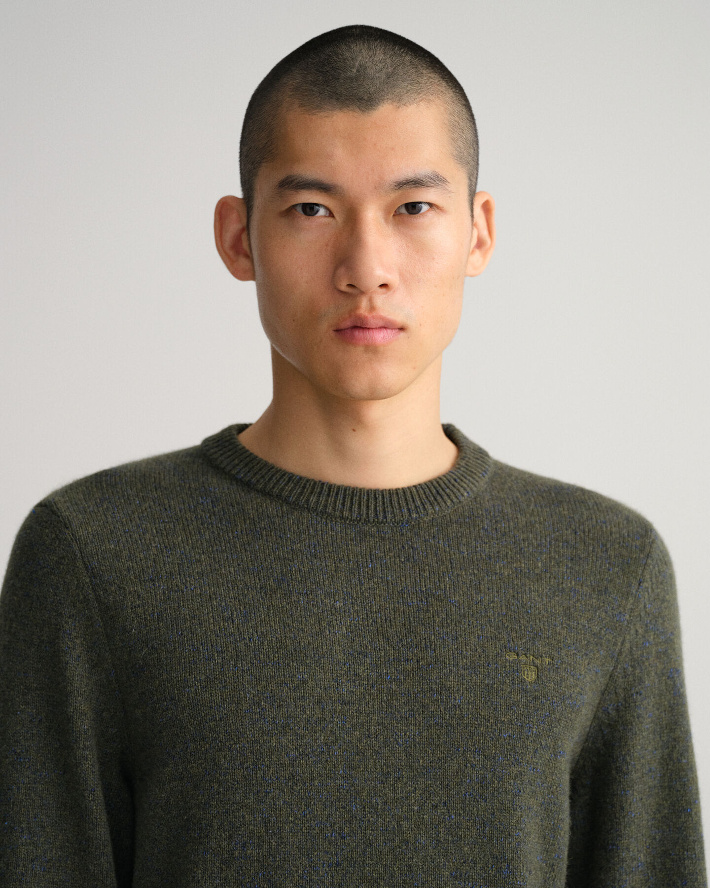 Maglia girocollo m&eacute;lange Neps