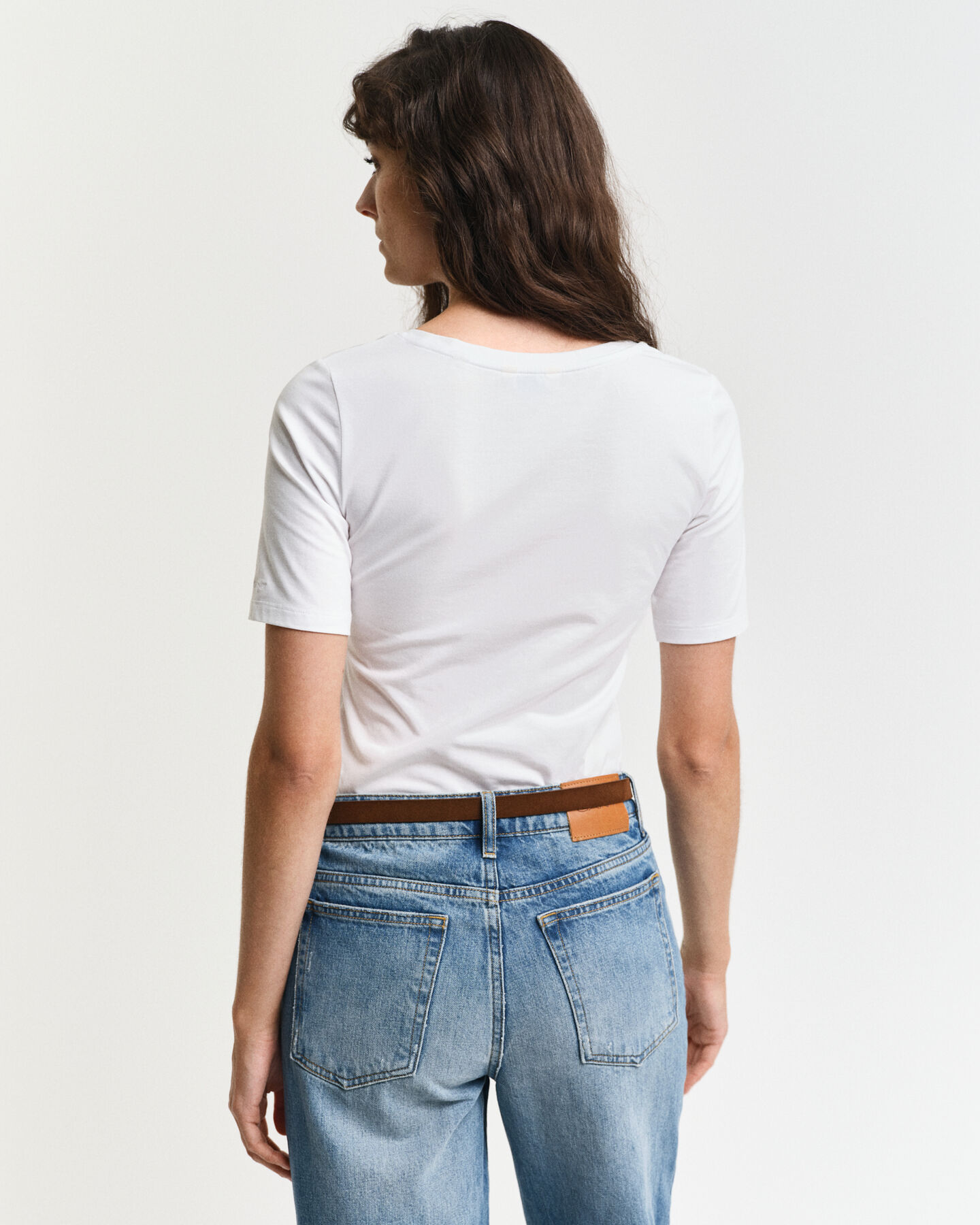 Top con scollo rotondo