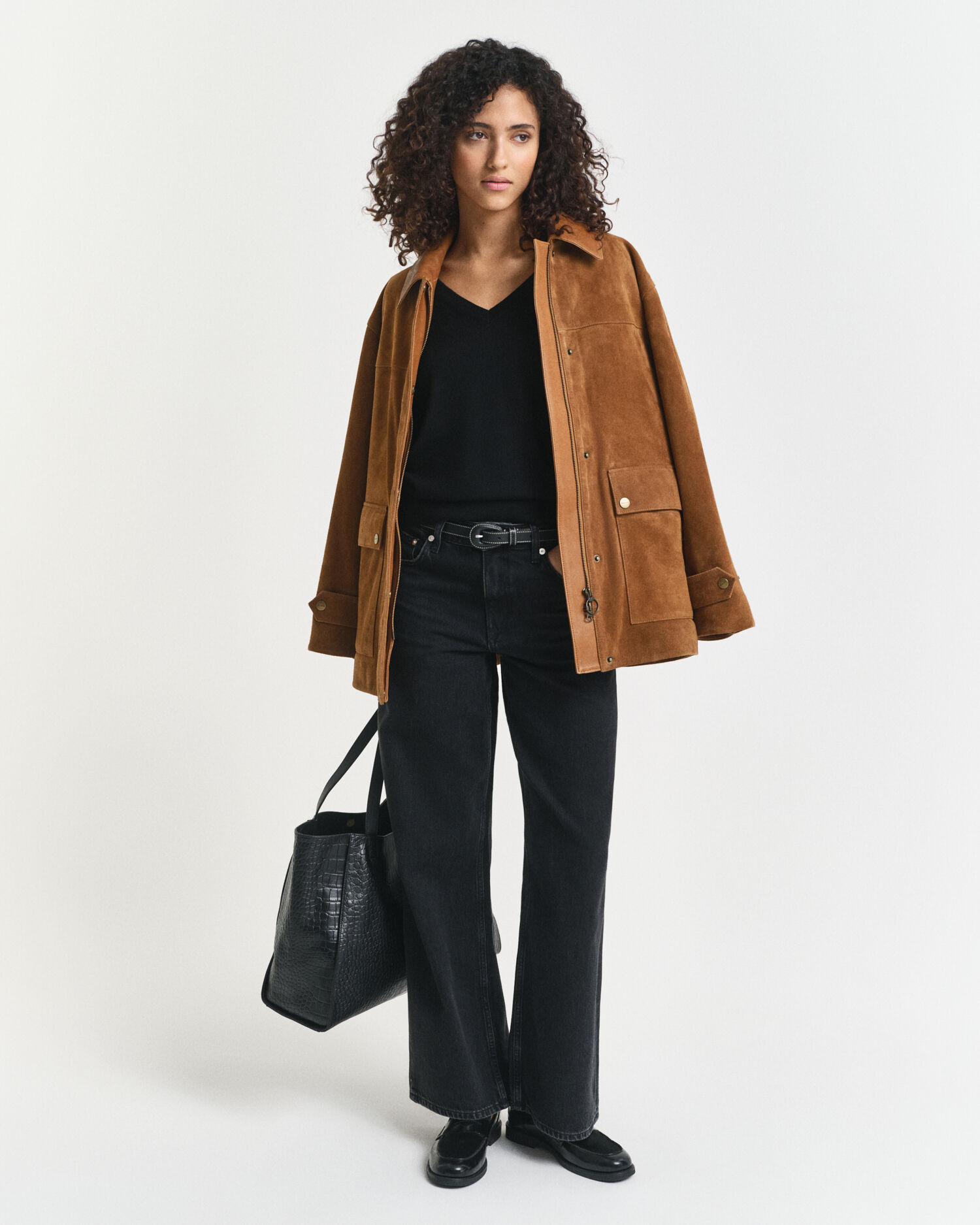 Maglia con scollo a V in finissima lana merino