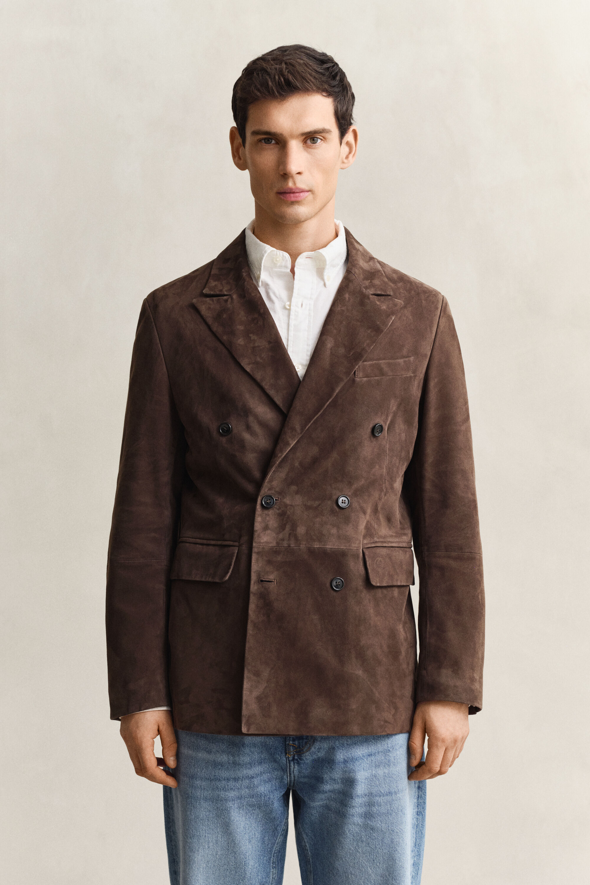 Blazer in camoscio