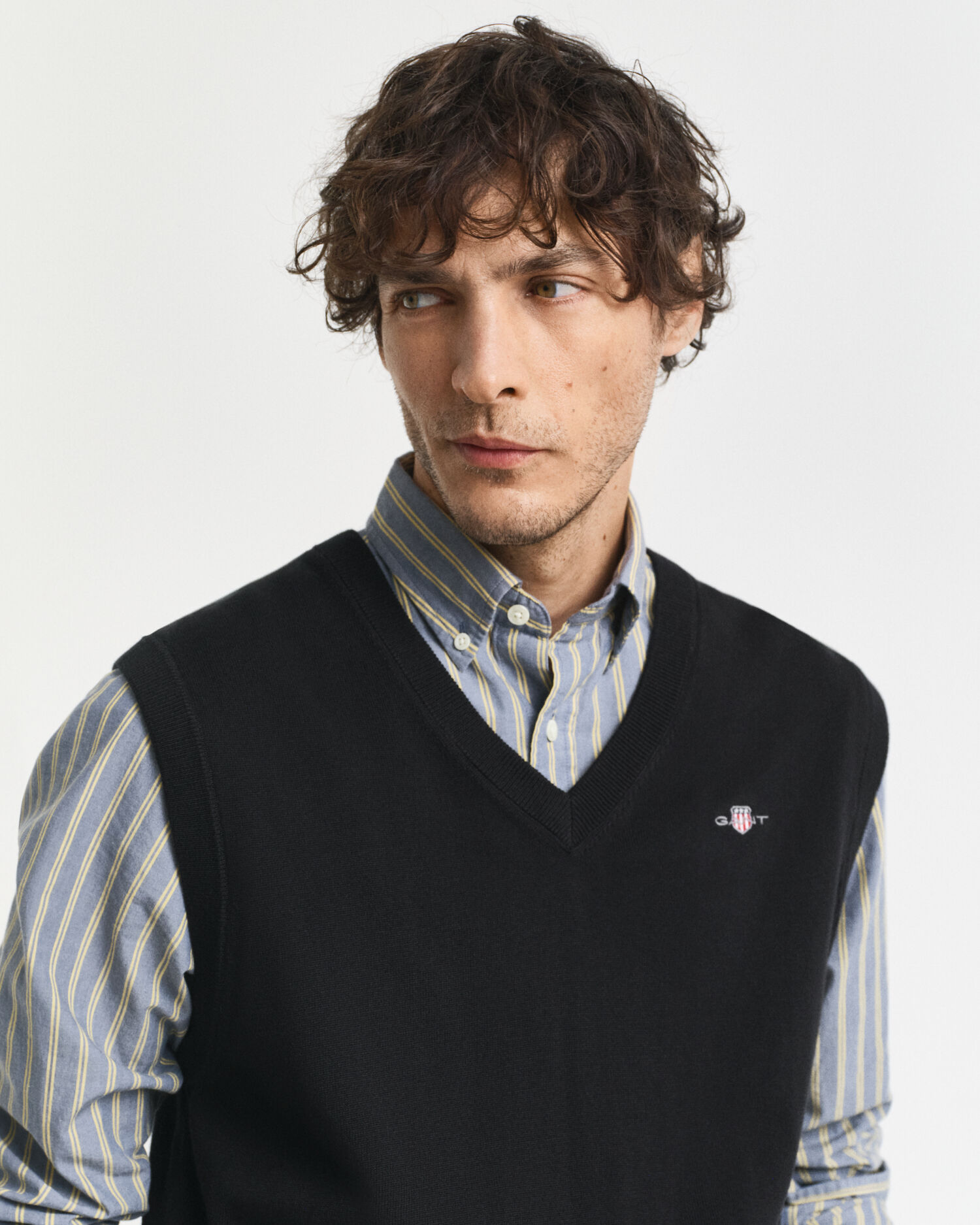 Piumino smanicato in cotone classico