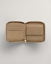 Portafoglio in pelle con zip